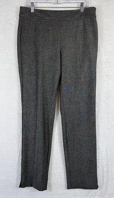 Talbots Chatham Ankle Pants 10 Gray Womens Side Zip High Rise