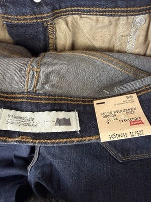 Levis 512 Perfectly Slimming Straight Jeans 12 31 Womens 31x30 Blue New NWT