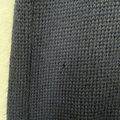 Bonz Sweater Vest Large Mens 100% Alpaca Full Zip Sleeveless Cardigan Navy Blue