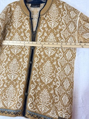 Dale Of Norway Cardigan Sweater Medium 100% Wool Womens *FlawRead