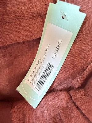 Stitch Fix 100% Linen Shorts 6 Kut From The Kloth Clay Red 3” Womens New NWT