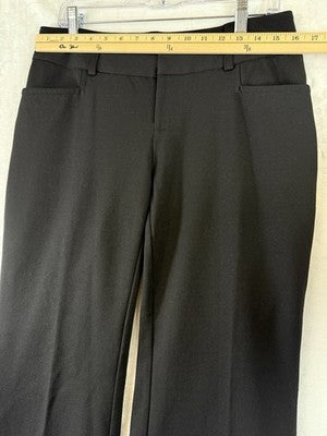 Inc International Concepts Dress Pants 8 Black Ponte Knit Bootcut Womens