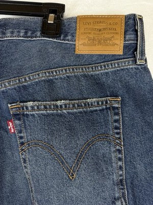 Levis Ribcage Wide Leg Jeans 33 Blue High Rise Jeans 33x34 Levi’s