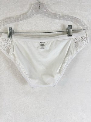 Venus Bikini Set Crochet White Size 4 Top New 6 Bottom Racerback Swimwear Women