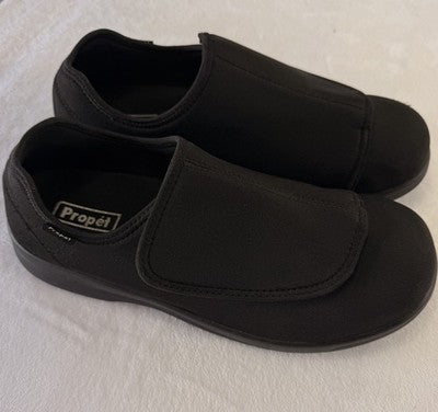 Propet Cush'N Foot 12 XX Extra Wide 5E Mens Black Orthopedic Stretchable Black