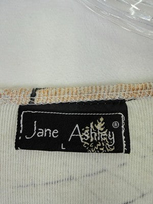 Jane Ashley Halloween Top Large Womens Beaded Bats Pumpkin Teacher Shirt Vintage