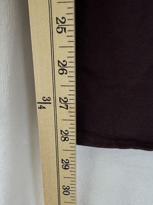 J Jill Pants Small Tall Burgundy Pure Jill Affinity French Terry Pull On *Flaw