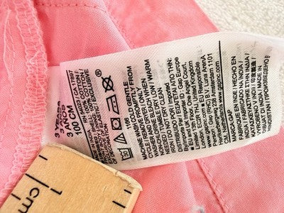 Baby Gap Dress 3T Summer Crochet Sleeveless Pink Fit Flare Sundress Girls New