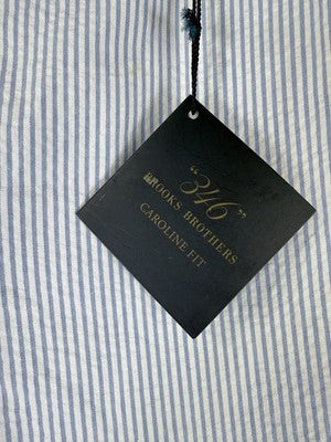 Brooks Brothers Seersucker Pants Womens 6 Caroline Fit Stretch Blue White New