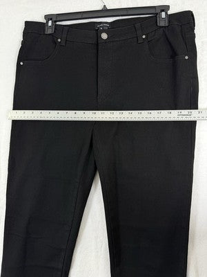 Universal Standard Jeans 16 Long 16L Black Skinny Mid Rise Tall Womens Denim