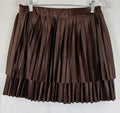 Disney Wreck It Ralph Costume Skirt Medium Womens Vanellope Brown Pleated