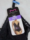Maidenform Shapewear Bodysuit XXXL Firm Black Lace Womens