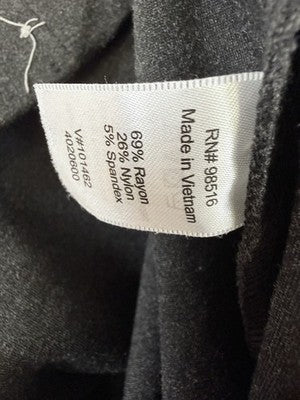 Coldwater Creek Ponte Perfect Pants Medium Gray Classic Fit Pull On Knit Womens
