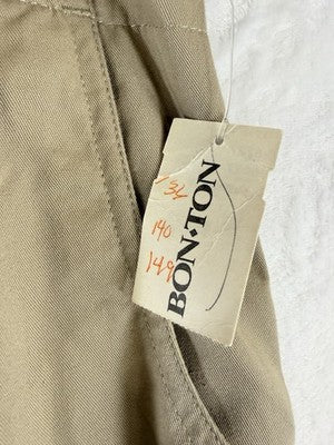 Vintage Midi Skirt 12 Khaki Tan 90s High Rise Hipster Academia Womens