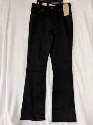 Levis 725 High Rise Bootcut 29 Jeans Womens Black 29x32 Levi’s New NWT