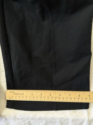 J Jill Barely Boot Cut Ponte Pants Medium Tall Womens Black Pull On Knit