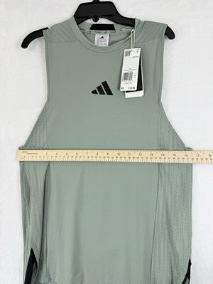 Adidas Men Training Intensity Tank Top XS Green Climacool Workout Shirt NEW