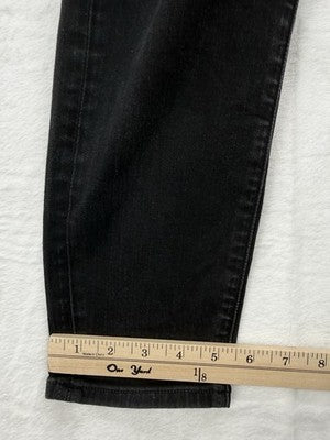 J Crew 9” Mid Rise Skinny Jeans 31 Womens Black Denim