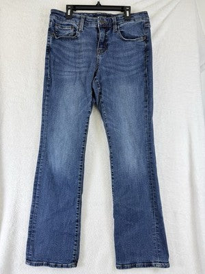 Aeropostale Mid Rise Boot Jeans Womens 8 Short Blue Denim 8S