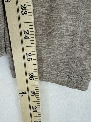 Aerie Leggings Small High Rise Beige Knit Pockets Chill Play Move