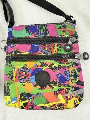 Kipling Crossbody Bag Small Abanu Mini Black Purple Purse Lot