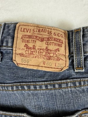 Levis 559 Jeans 40x30 Relaxed Fit Straight Leg Mens Blue
