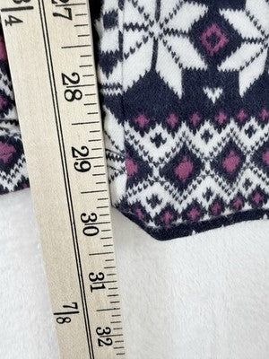 Love By Gap Pajama Pants XL Flannel Bottoms New Womens Pjs Fair Isle Blue NWT