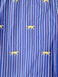 LL Bean Pajama Shorts Medium Womens Blue Dogs 100% Cotton Poplin Sleep PJ
