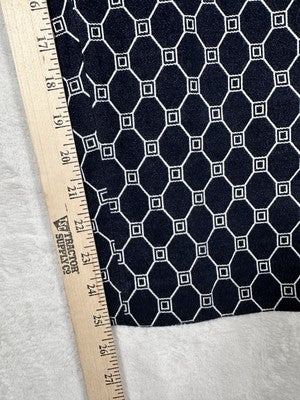 Talbots 12P  12 Petite Denim Pants Heritage Fit Medium Blue White Print Womens