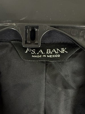 Jos A Bank Blazer 43r Wool Navy Blue Suit Jacket Mens 2 Signature Collection