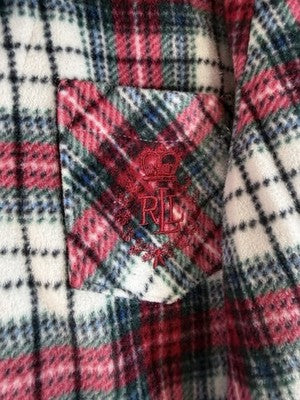 Lauren Ralph Lauren XL Pajamas Fleece Red Plaid Pajama Set Women