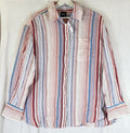 Gap Cotton Gauze Button Down Shirt Medium Women July 4th Red White Blue Top New