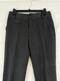 Banana Republic Pants 2 Womens Gray 100% Cotton Flannel Zip Hem