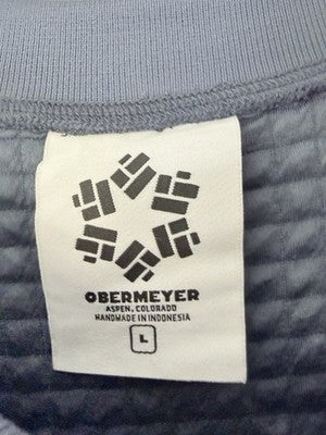 Obermeyer Explorer Tech Crew Mens Large Sweatshirt Pullover Blue New NWT