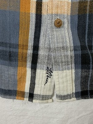 LL Bean Signature Heritage Textured Flannel Shirt XXL Plaid Slim Fit 514244