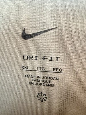Nike Mens XXL Miler Shirt Beige Dri Fit New NWT *FlawRead