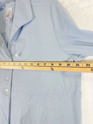 Marla Wynne Tops Medium Long Sleeve Knit Light Blue Layers Lagenlook Womens New