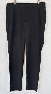 Premise Studio Pants 1X Black Slim Leg Stretch Womens