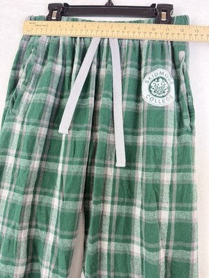 Skidmore College Flannel Pajama Pants Small Womens Pjs Sleep Green Plaid