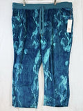 Lularoe 3XL Cozy Velour Pants Teal Green Pull On Plus Size Womens New NWT
