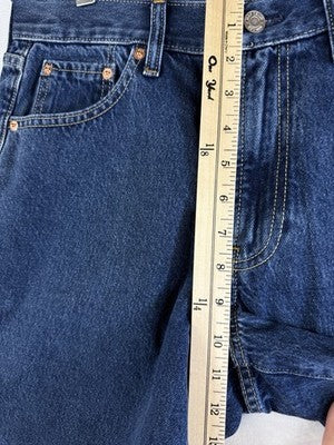 Gap Longline Denim Shorts 27 4 Womens Mid Rise Jorts Jean Blue 11” Long Line New
