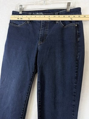 Talbots Flawless Slim Ankle Jeans 6 Dark Blue Womens Denim