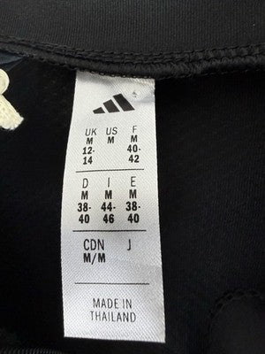 Adidas Women Medium Golf Polo Ultimate 365 1/4 Zip Mock Sleeveless Top Black New
