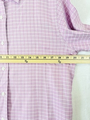 Talbots Top 6 Petite Pink Button Up Shirt Long Sleeve 6P Vintage Cotton Womens