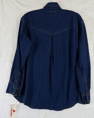 Vintage Liz Claiborne Shirt Small Western Denim 80s 90s Hipster Deadstock