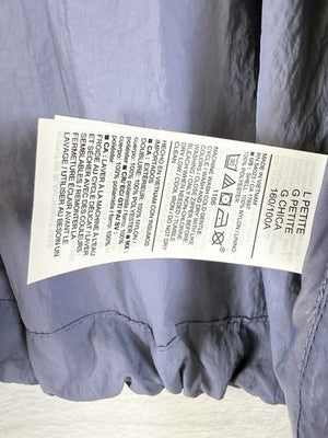 Old Navy Jacket Women Large Petite Windbreaker Full Zip Lightweight Purple New