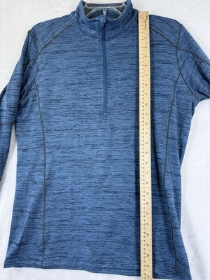 Kuhl Alloy 1/4 Zip Pullover Medium Mens Blue Long Sleeve