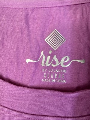 Rise By Lularoe XL 1X Tops Workout Purple Sleeveless Short Sleeve Lot New