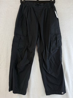 Gap Kids Cargo Parachute Pants Medium 8 Girls Black Pull On New NWT