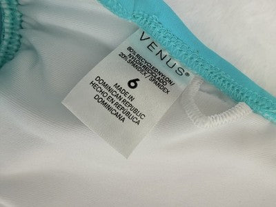 Venus Bikini Set Small Halter Top 6 Bottom 4 Aqua Blue Womens Swimwear